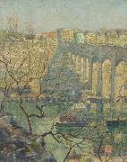 Ernest Lawson View of the Bridge Spain oil painting artist